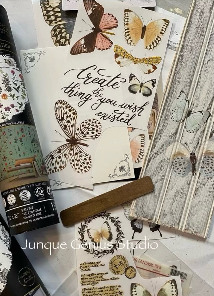 REDESIGN DECOR TRANSFERS® – PAPILLON COLLECTION – 3 SHEETS, 6″X12″