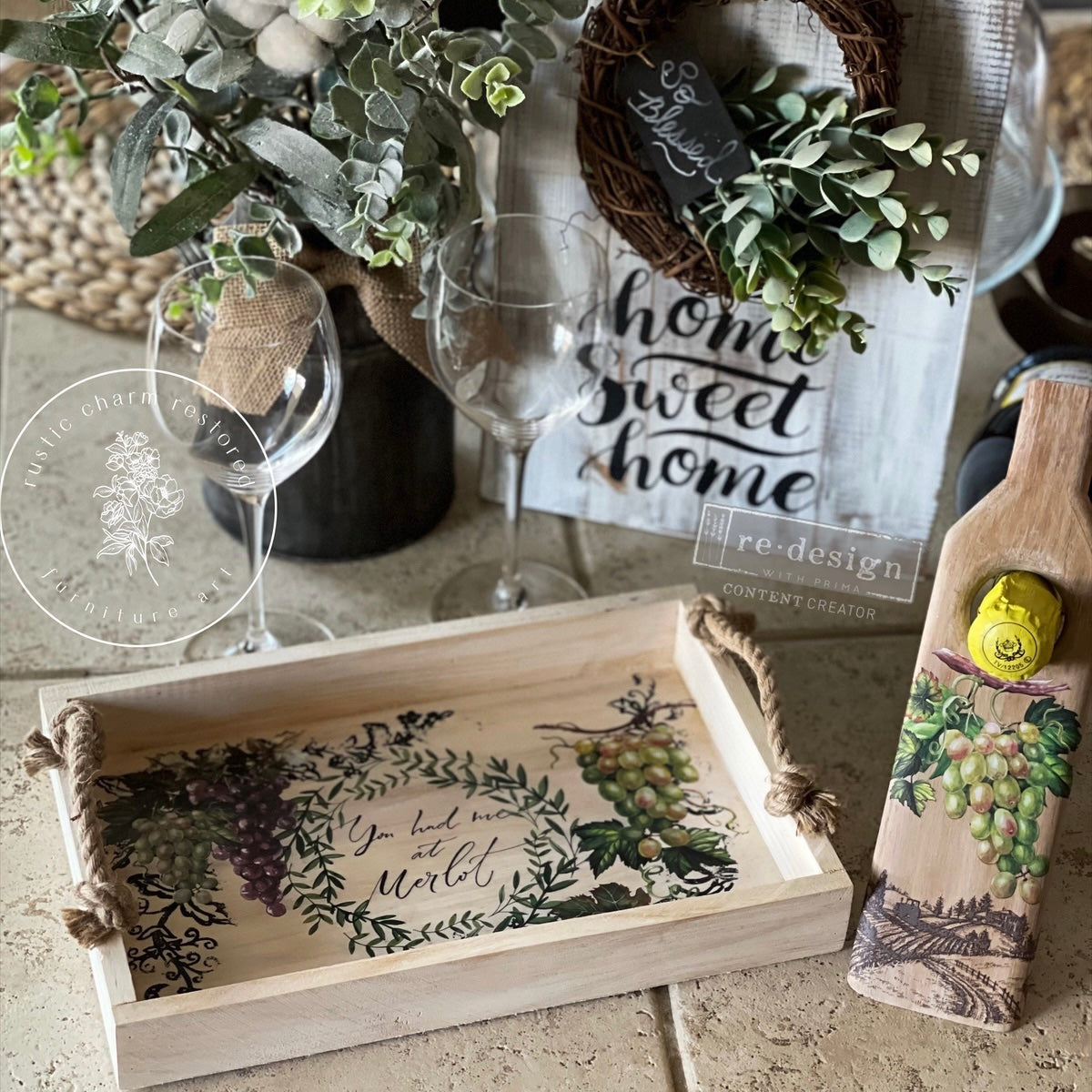 DECOR TRANSFERS® – WINE – 3 SHEETS, 6″X12″