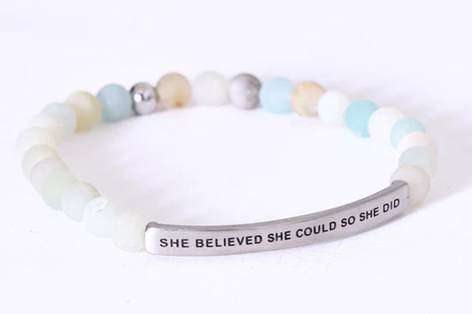 Inspire Me Bracelet - She Believed She Could, So She Did
