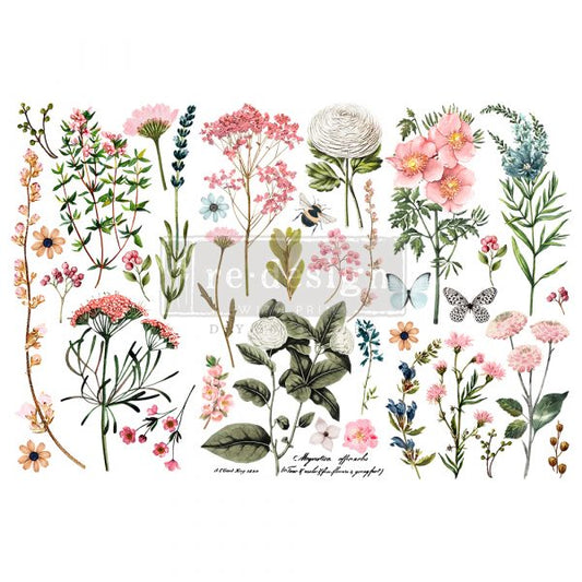 REDESIGN DECOR TRANSFERS® – BOTANICAL PARADISE – 3 SHEETS, 6″X12″