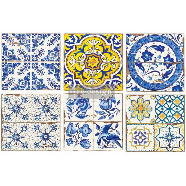 DECOR TRANSFERS® – CASA TILES – 3 SHEETS, 6″X12″