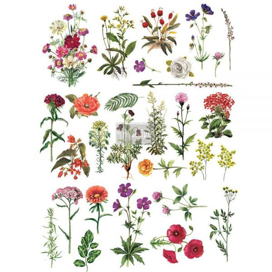 REDESIGN DÉCOR TRANSFERS® – FLORAL COLLECTION 24″X 34″