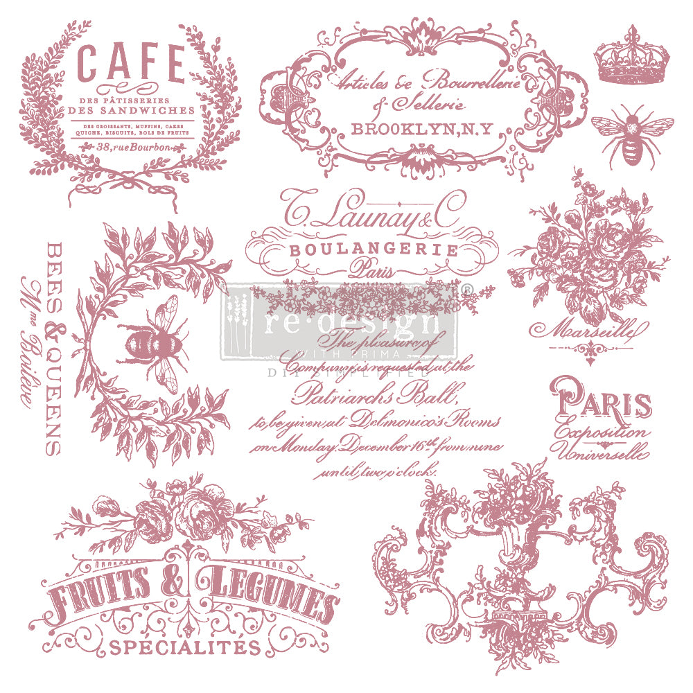 CLEARLY-ALIGNED DÉCOR STAMPS – I SEE PARIS – 12×12 CLEAR CLING